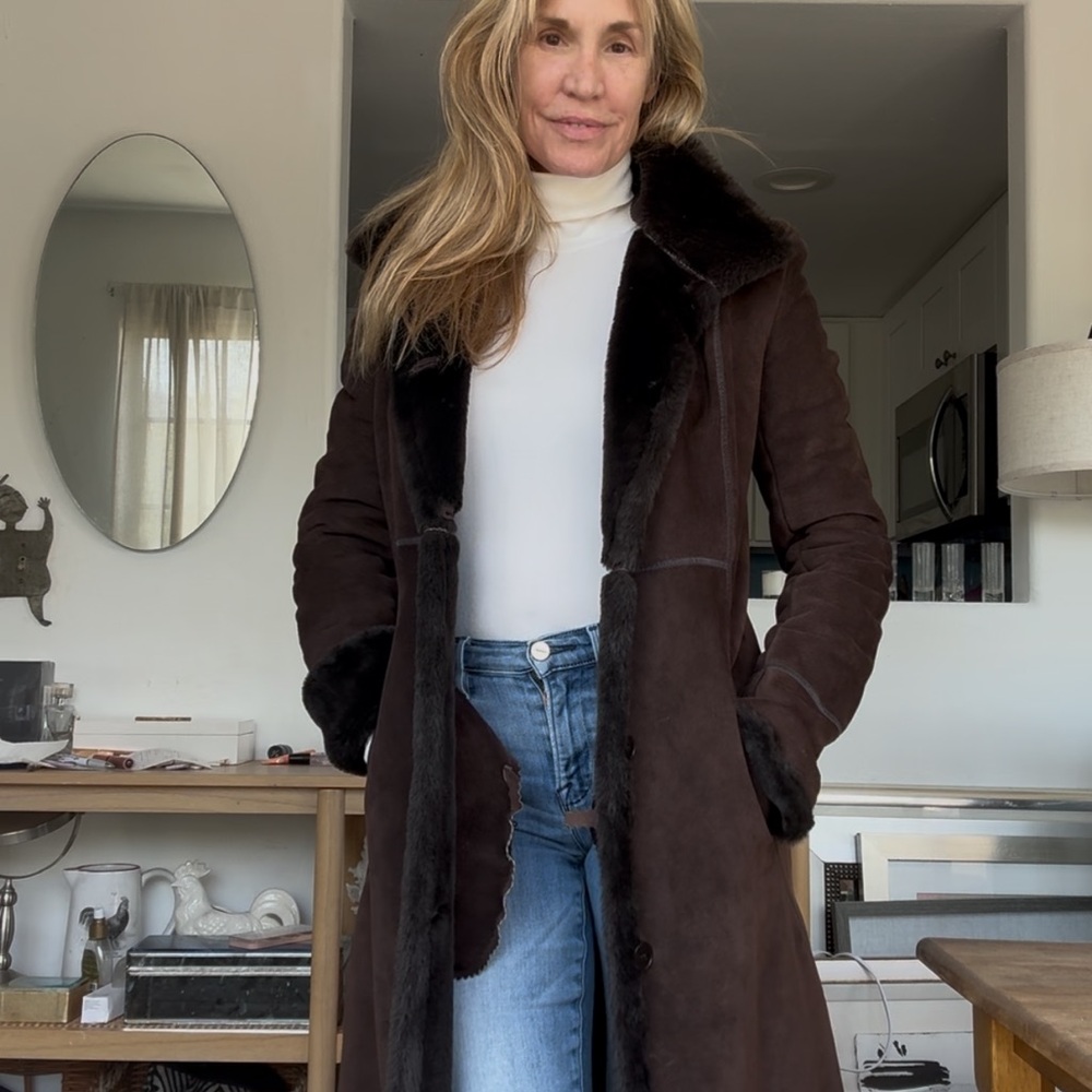 Brown Trench Coat Wool Blend